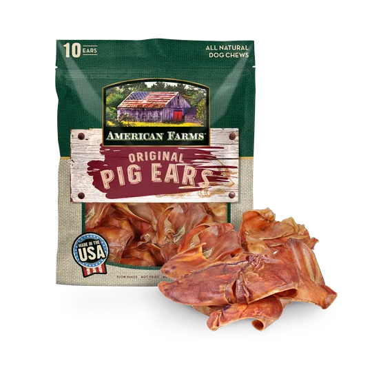 American Farms Pig Ear Natural (10 Count)