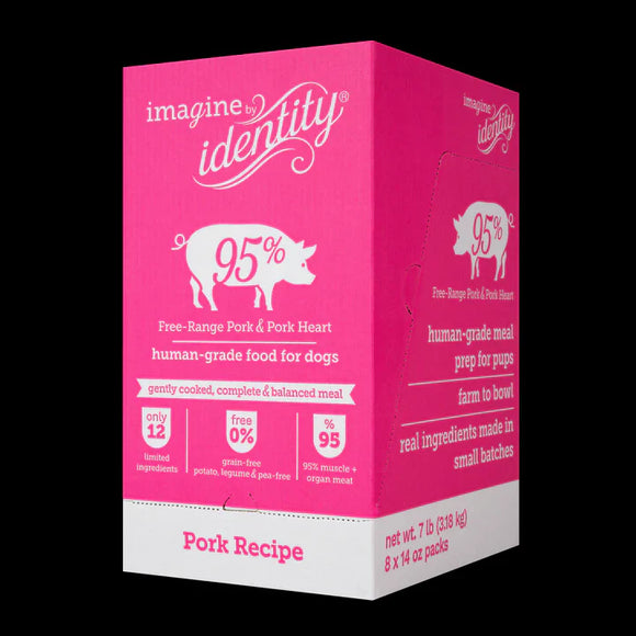 Identity Pet Imagine 95% Pork Gently Cooked Dog Food Recipe (14 oz)