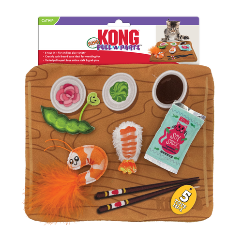 KONG Pull-A-Partz Sushi Cat Toy (All Sizes)