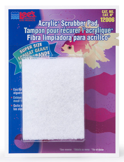 Lee's Aquarium & Pet Scrubber Pad Super Size Fine Acrylic