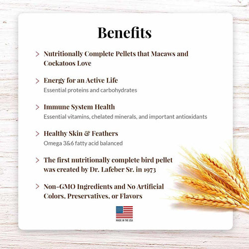 Lafeber Company Macaw & Cockatoo Pellets