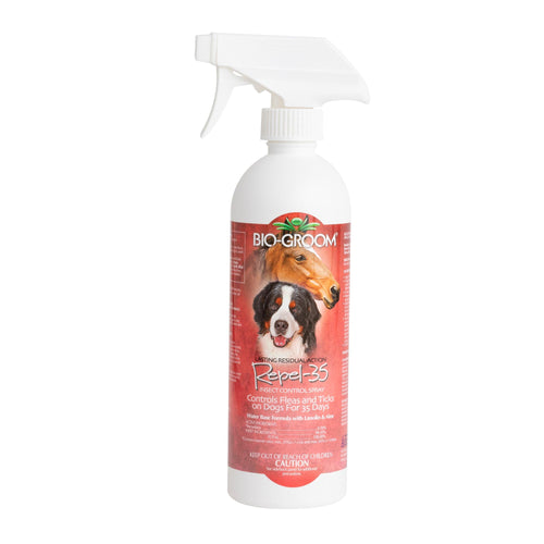 Bio-Groom Repel-35™ Flea & Tick Spray For Dogs and Horses (16 oz)