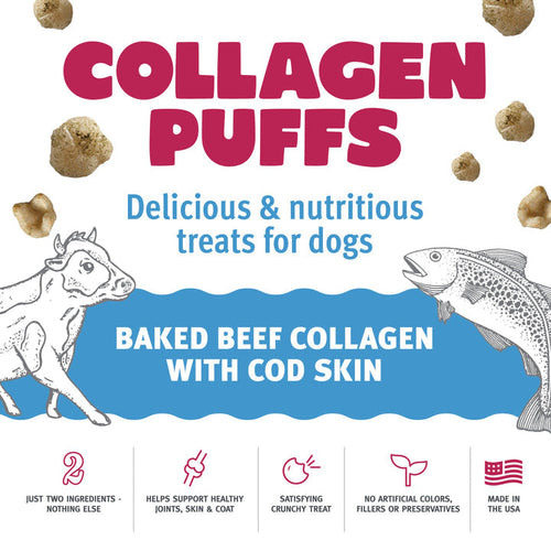 Icelandic+™ Beef Collagen Puffs with Cod Skin Treats for Small Dogs (1.3 oz)