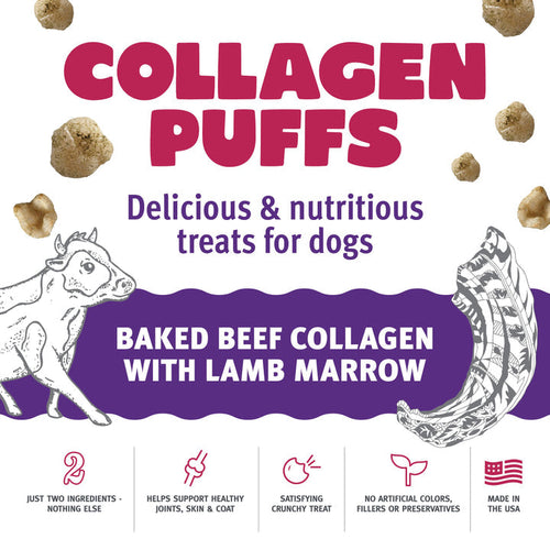 Icelandic+ Beef Collagen Puffs with Marrow Treats for Small Dogs (1.3 oz)