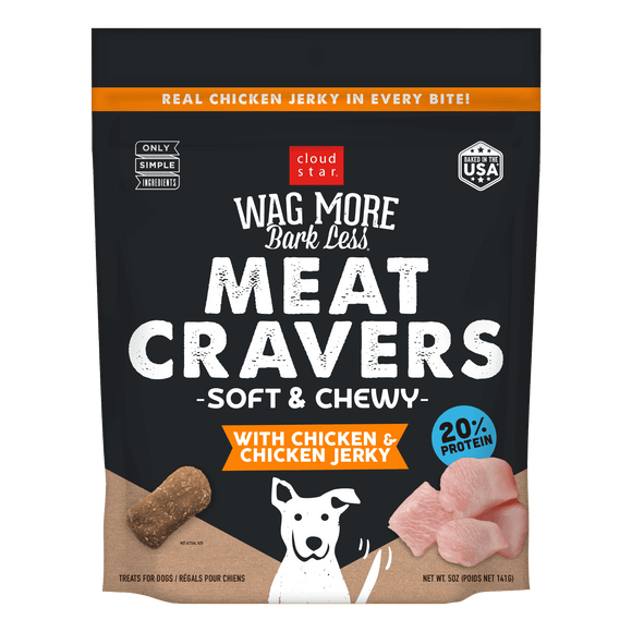 Cloud Star Wag More Bark Less Meat Cravers Soft & Chewy Chicken (5-oz)