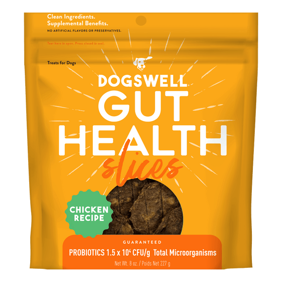 Dogswell Gut Health Slices Chicken Dog Treats