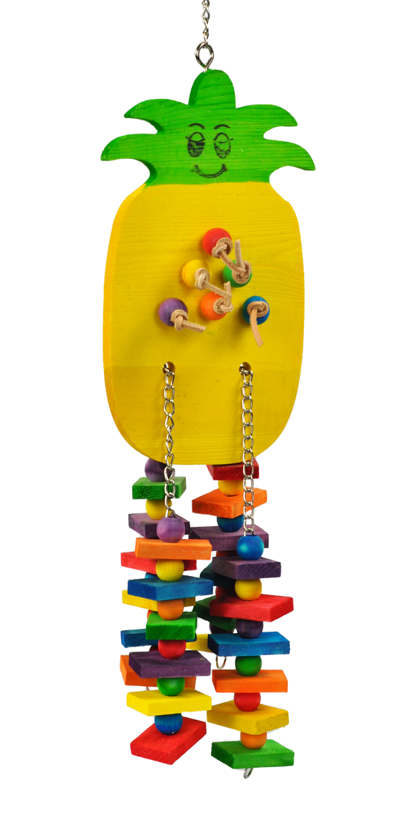 A & E Cage Happy Beaks Pineapple Bird Toy
