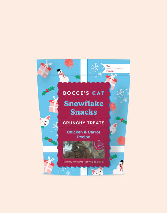 Bocce's Bakery Snowflake Snacks Crunchy Cat Treats