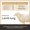 Primal Pet Foods Let’s All Get a Lung Dehydrated Dog Treats Lamb Recipe