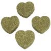 A & E Cages 4 Piece Heart Hay Chew Bites for Small Animal (8
