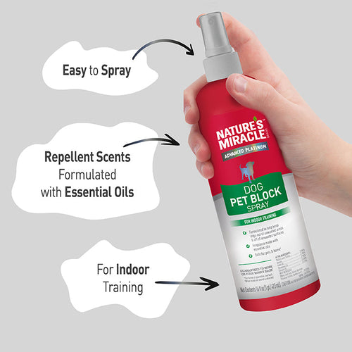 Nature's Miracle Advanced Platinum Dog Pet Block Spray