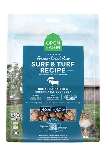 Open Farm Surf & Turf Freeze Dried Raw Cat Food