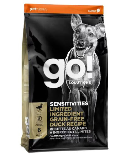 Petcurean GO! Solutions Sensitivities Limited Ingredient Grain-Free Duck Recipe Dry Dog Food (12 lb)