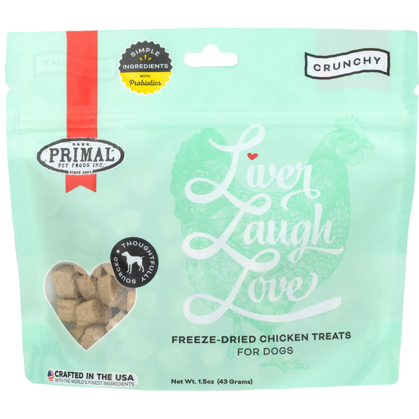 Primal Liver Laugh Love Freeze Dried Chicken Dog Treats George Town Cayman Islands Savannah Cayman Islands Animal House