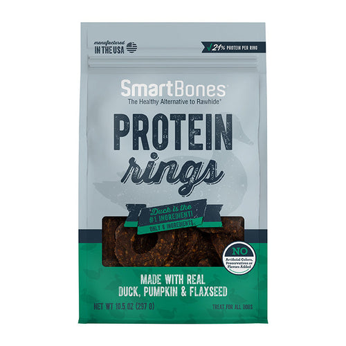 SmartBones Duck Protein Rings Dog Treats