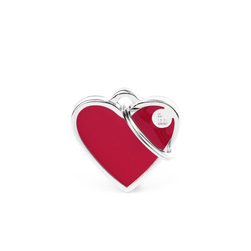 MyFamily Basic Handmade Small Red Heart ID Tag (Red)