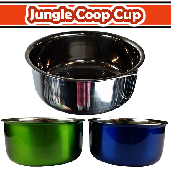 A&E Cage Company Jungle Coop Cup Stainless Steel
