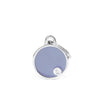 MyFamily Basic Handmade Small Lilac Circle ID Tag