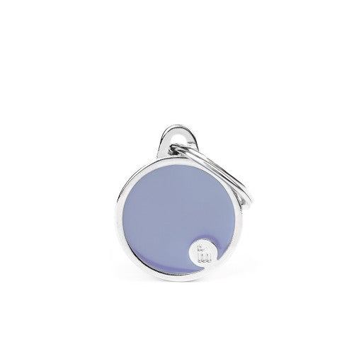 MyFamily Basic Handmade Small Lilac Circle ID Tag