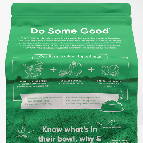 Open Farm Homestead Turkey & Chicken Grain-Free Dry Dog Food