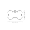 MyFamily Glam Small Black Bone Strass ID Tag