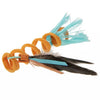 Petlinks® Instincts Crazy Coil™ Springy Cat Toy with Fringe and Detachable Feather Cat Toy