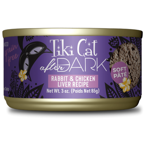Tiki Cat® After Dark™ Pâté Rabbit Chicken Liver Recipe Wet Cat