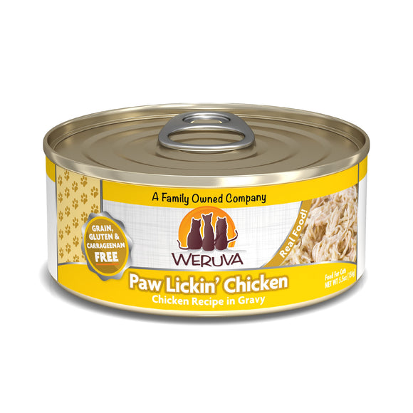 Weruva Paw Lickin’ Chicken Chicken Recipe in Gravy Canned Cat Food