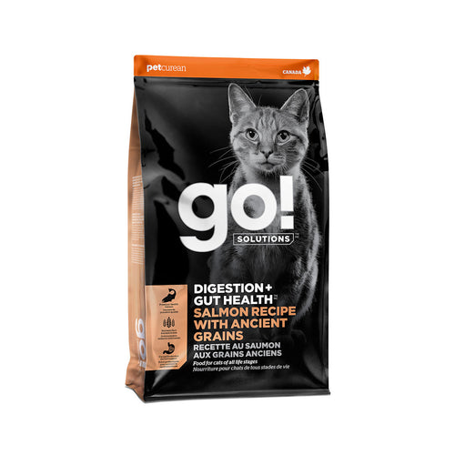 Petcurean GO! Digestion + Gut Health Salmon Recipe with Ancient Grains Dry Cat Food