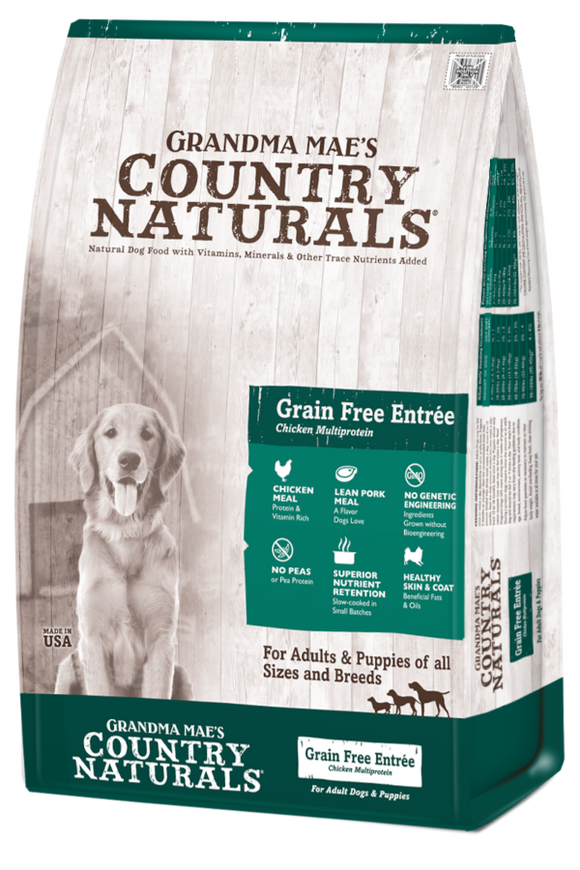 Grandma Mae's Country Naturals Grain-Free Chicken Multi-Protein Recipe Dry Dog Food