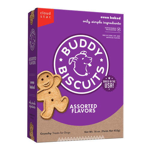 Cloud Star Buddy Biscuits Crunchy Dog Treats,  Assorted Flavors