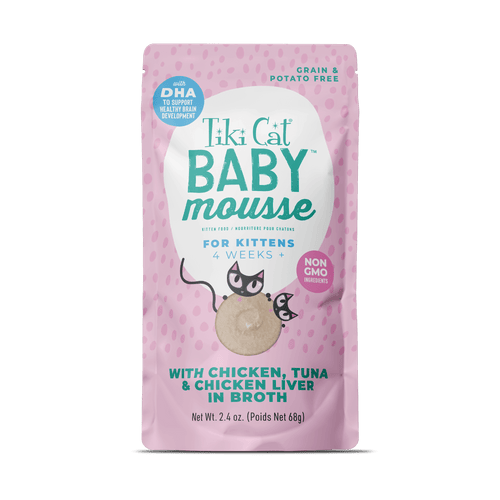 Tiki Cat® Baby™ Mousse Chicken, Tuna & Chicken Liver Recipe