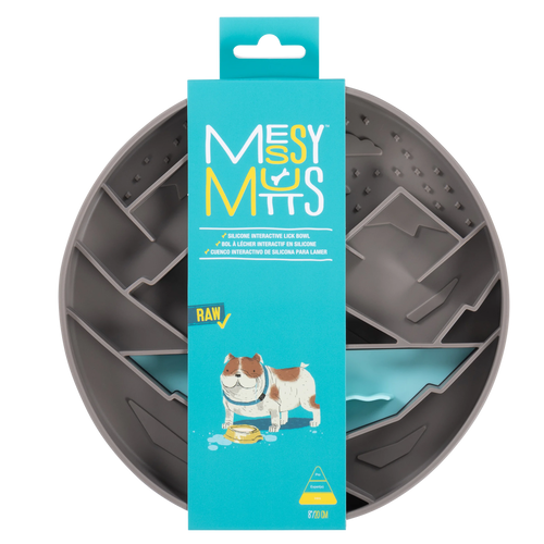 Messy Mutts Mountain Scene 8 Silicone Therapeutic Dog Lick Bowl-Interactive Dog Feeder