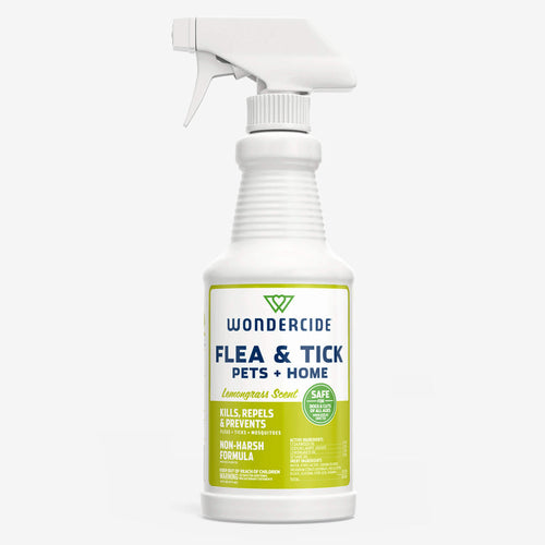 Wondercide Lemongrass Flea & Tick Spray for Pets + Home with Natural Essential Oils