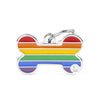 MyFamily Rainbow Big Bone ID Tag (Multi)