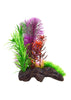 Underwater Treasures Ceramic Driftwood with Plant - C
