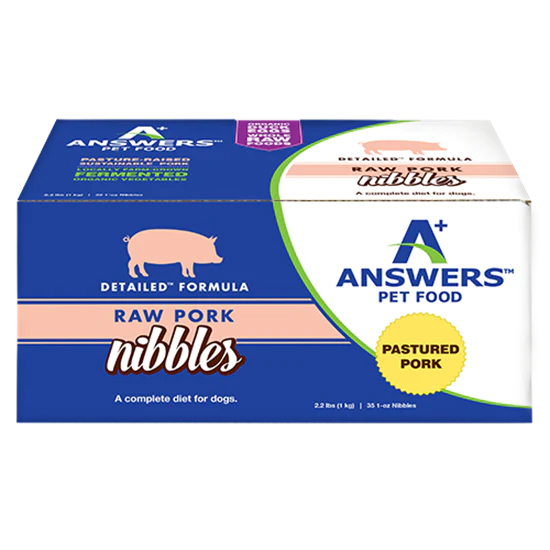 Answers Pet Food Detailed Pork Formula for Dogs - Nibbles