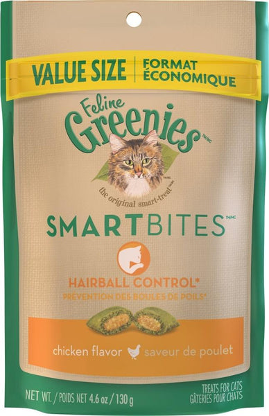 Greenies Smartbites Hairball Control Chicken Cat Treats George
