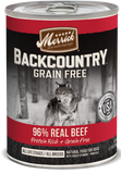 Merrick Backcountry Grain Free 96% Beef Recipe Canned Dog Food
