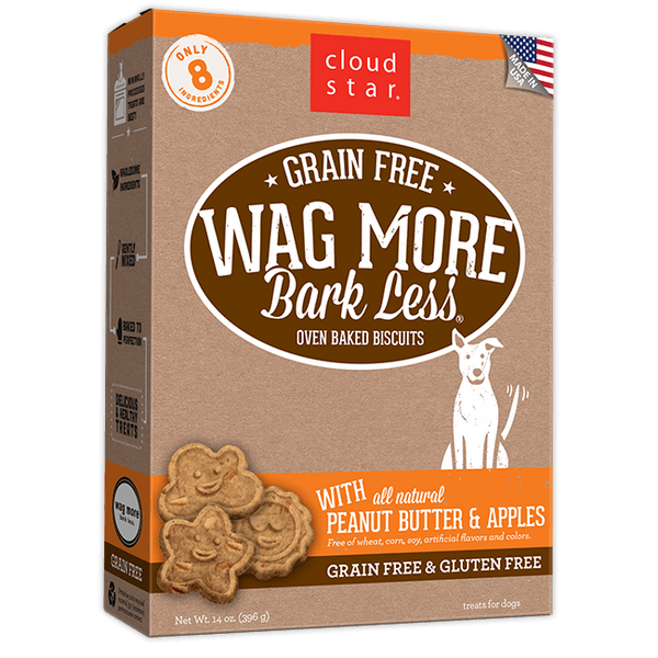 Cloud Star Wag More Bark Less Oven Baked Grain Free Peanut Butter