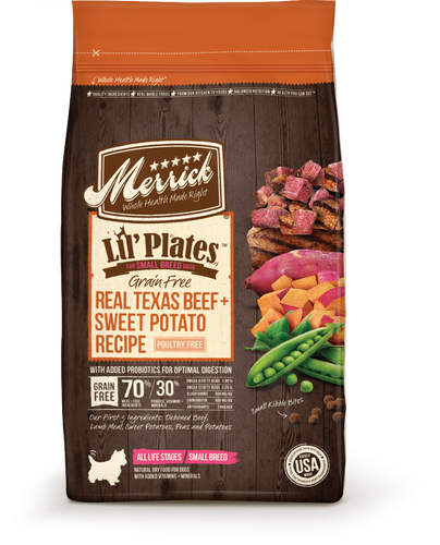 Merrick Lil Plates Small Breed Grain Free Real Beef and Sweet Potato Dry Dog Food George Town Cayman Islands Savannah Cayman Islands Animal House