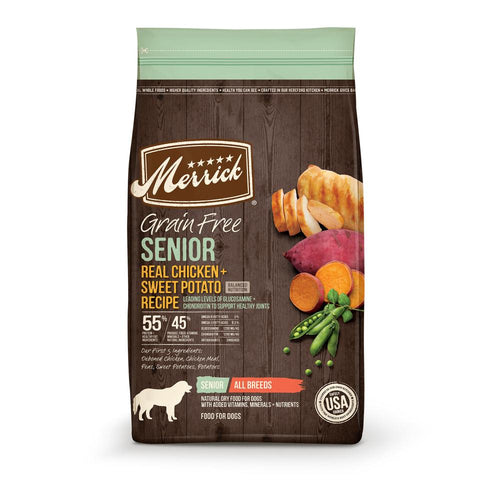 Merrick Grain Free Senior Real Chicken Sweet Potato Recipe Dry Dog Food George Town Cayman Islands Savannah Cayman Islands Animal House