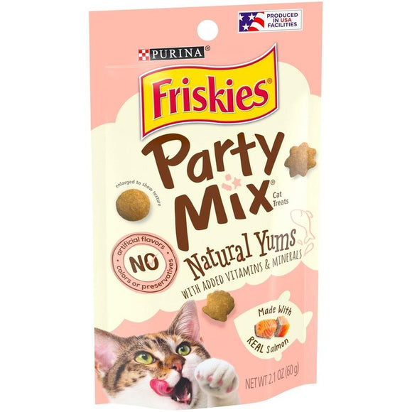 Friskies Party Mix Naturals Salmon Flavor Cat Treats