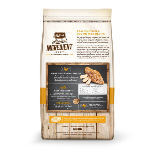 Limited ingredient chicken dog food best sale