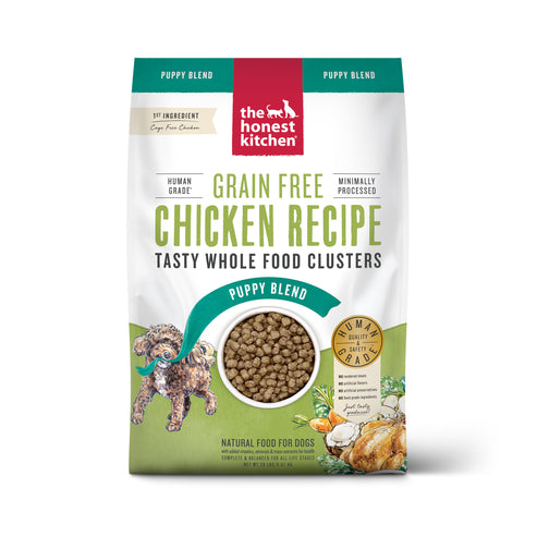 The Honest Kitchen Grain Free Chicken Whole Food Clusters for Puppies Dry Dog Food