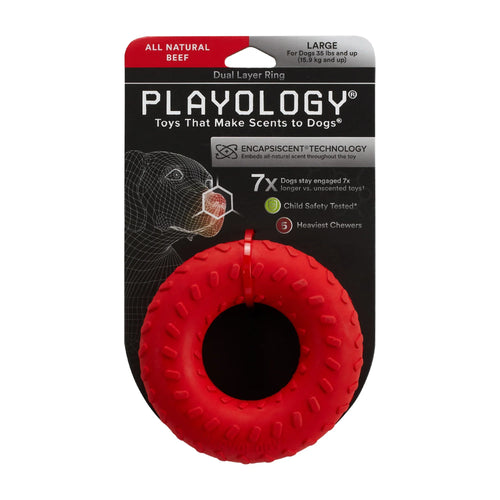 Playology Dual Layer Ring Beef Scent