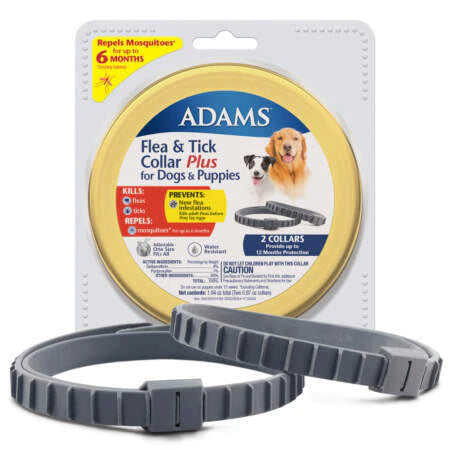 Adams™ Flea & Tick Collar Plus for Dogs & Puppies