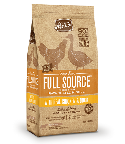 Merrick Full Source Grain Free Raw Coated Kibble with Real Chicken Duck Dry Dog Food George Town Cayman Islands Savannah Cayman Islands Animal House