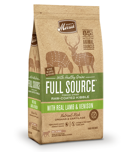 Merrick Full Source with Healthy Grains Raw-Coated Kibble with Real Lamb & Venison Dry Dog Food