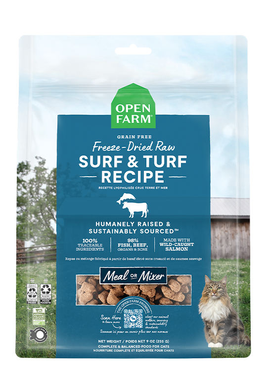 Open Farm Surf & Turf Freeze Dried Raw Cat Food (3.5 oz)